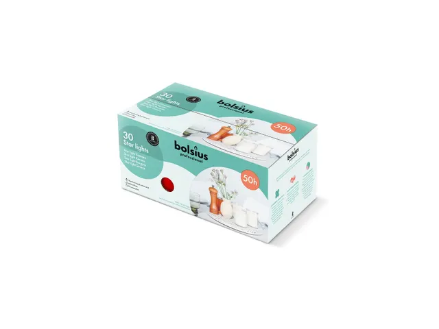Bolsius Kaarsen Starlight Rood 50u doos 30 stuks