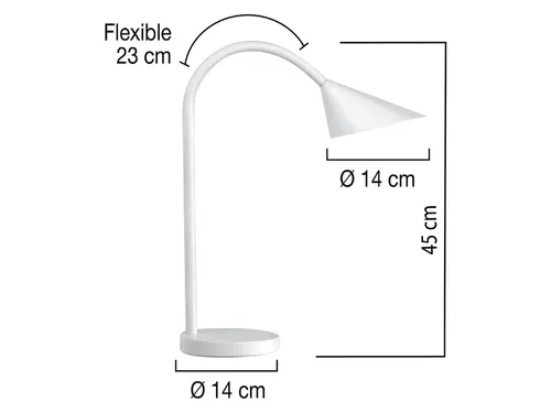 Bureaulamp Unilux Sol LED Wit