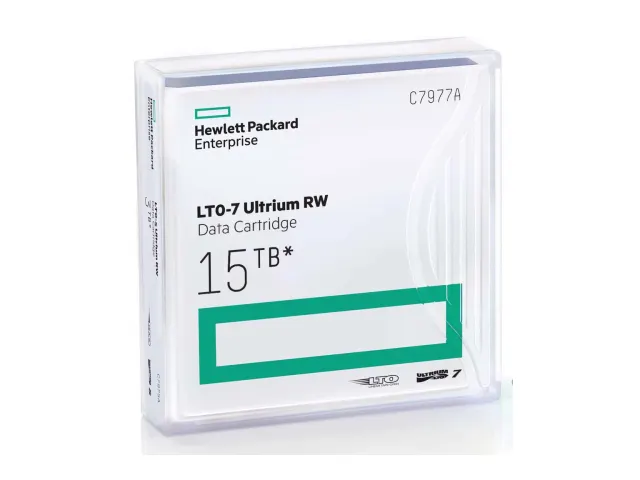 HPE LTO-7 Ultrium 15TB RW Non-Custom Labeled 20 datacartridges