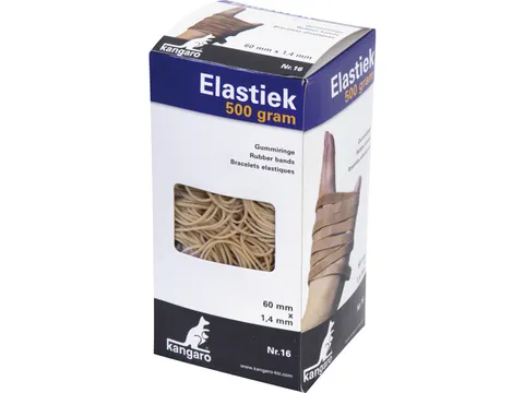 Elastique Kangaro Nr 16 60x1,5mm 500g Naturel