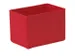 Inzetbak HxLxB 54x80x53mm Polystyreen Rood 50 stuks