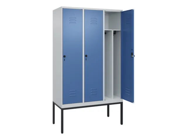 locker voor scheiding van kleding,HxBxD 2120x1200x500mm,3vak