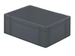 Euronorm-stapelbak 13l 145x400x300mm Wanden/bodem Gesloten Grijs