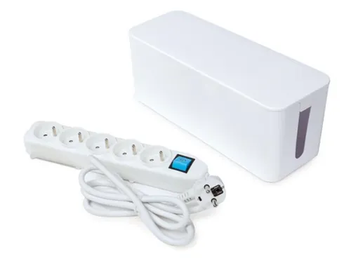 5-Voudige Stekkerdoos Met Kabelbox - Penaarde
