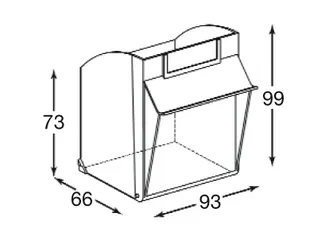 Transparante Magazijnbakken 31Bakken Abs-Kunststof Corpus Ral5010 - 4