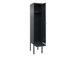 locker met bank,HxBxD 2120x400x815mm,1vak,vak B 400mm,draaigrendel