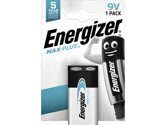 Batterij Energizer Max Plus 1x9v alkaline