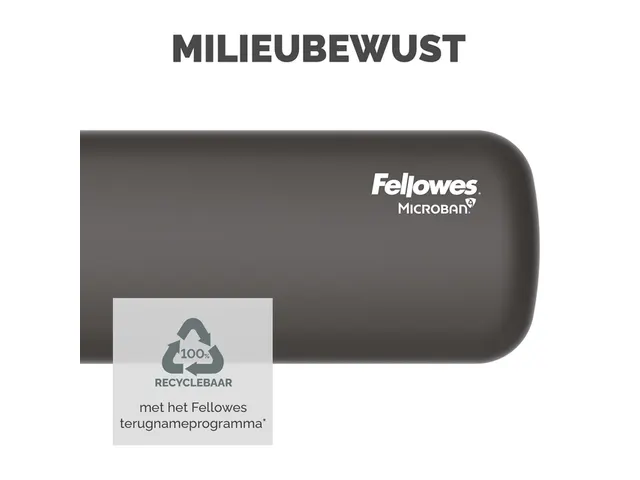 Polssteun Fellowes Breyta compact zwart 6x32cm