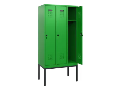 schoollocker,HxBxD 1950x900x500mm,3vak,vak B 300mm,draaigrendel
