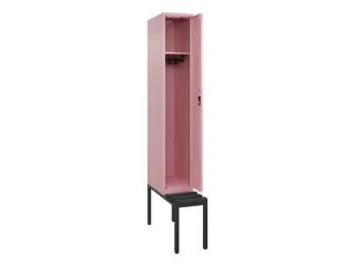 locker met bank,HxBxD 2120x300x815mm,1vak,vak B 300mm,cilinderslot - 1
