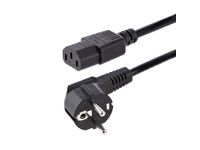 Stroomkabel 1 Meter 18AWG, EU Schuko naar C13 Voedingskabel