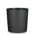 Plantenpot Mica Coco met schotel rond antraciet 29.5 x 28 cm
