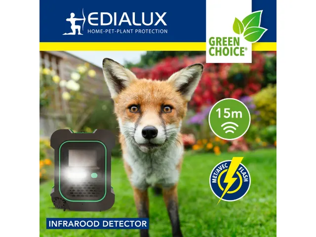 Répulsif animaux ultrason extérieur avec flash LED