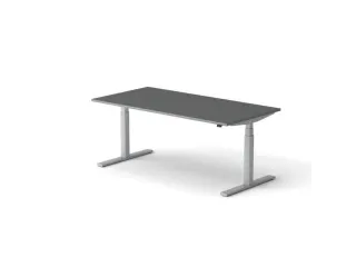 Elektrisch ihv bureau,HxBxD 650-1310x1800x900mm,blad donkergrijs - 1