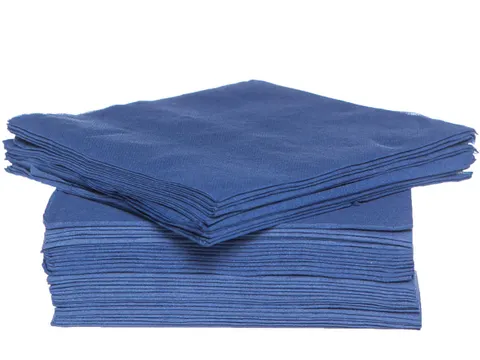 Cosy & Trendy servet 38x38cm blauw 2-laags, 40 stuks