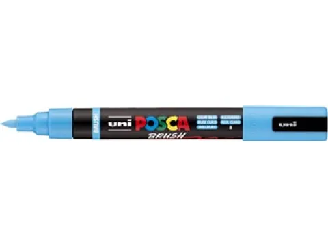 Uni Posca paintmarker PC-5BR 1 - 4 mm penseel lichtblauw