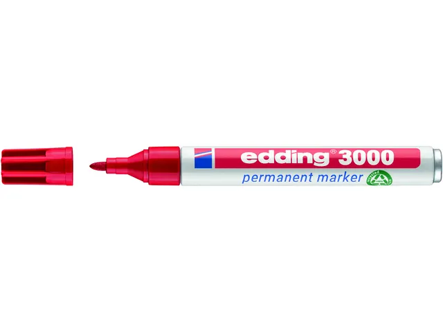 Viltstift edding 3000 rond rood 1.5-3mm