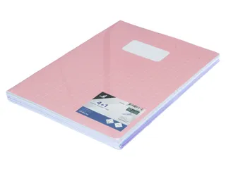 Schrift Kangaro A4 ruit 10mm pastel assorti kleuren pak a 5 stuks - 10