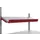 aanslagrand,v. paktafel,aanbouw van voren,B 800mm,staal,RAL3003