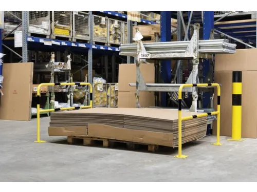 beschermbeugel,v. binnen,HxB 1000x2000mm,staal,geel/zwart