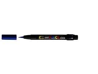 Brushverfstift Posca PCF350 Penseelpunt 1-10mm Donkerblauw - 2