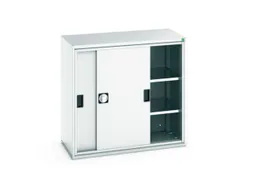 werkplaatskast,HxBxD 1000x1050x550mm,2xStalen bodem,romp RAL7035