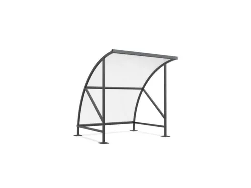 overdekte fietsenstalling,HxBxD 2290x2090x2180mm,dak polycarbonaat