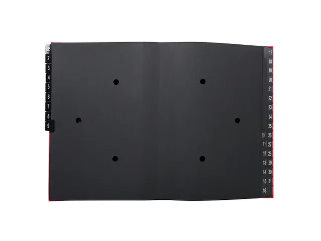 Sorteermap Ordonator 1-31 32vak rood