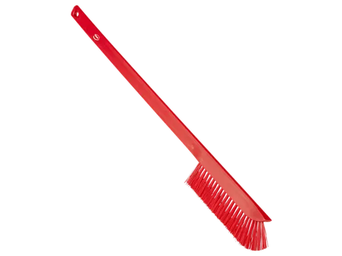 Vikan Hygiene precisieborstel lange steel 600mm medium vezels Rood