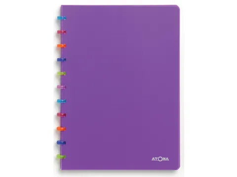 schrift Tutti Frutti A5, gelijnd, transparant paars