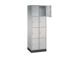 lockerkast,HxBxD 1950x620x500mm,2x4vakken,cil.-slot,sokkel