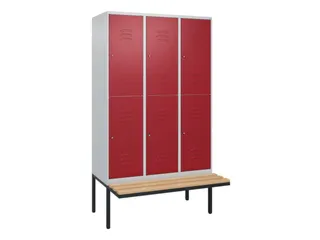 Dubbeldekse dekenkist,HxBxD 2120x1200x815mm,3x2vak.,vak B 400mm - 1