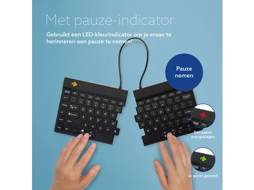 Ergonomisch Toetsenbord R-Go Split Break V2 QWERTY US Zwart
