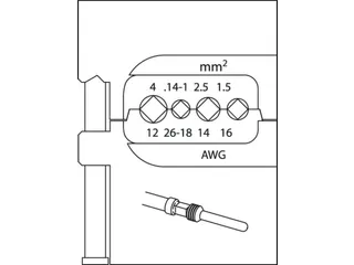 S 8140 J Krimptangset INDUSTRIAL 4-delig - 4