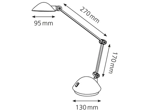 Bureaulamp Hansa led Space zwart