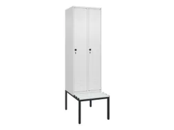 locker voor scheiding van kleding,HxBxD 2120x600x815mm,2vak