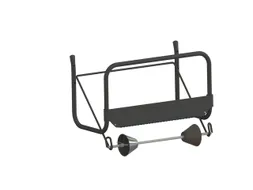 Poetspapierdispenser Euro Products M1 muurstandaard zwart 438304