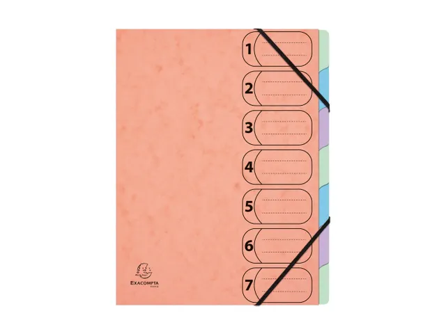 Sorteermap Harmonika 7 Indel A4 AQUAREL