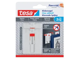 Klevende spijker Tesa behang en pleisterwerk verstelbaar 2kg - 1