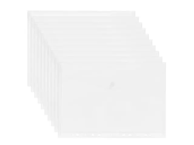 Enveloptas Velcro Sluiting A4 Geperforeerd 11-gaats Wit 10 Stuks