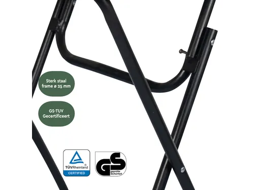 Statafel BRASQ 80cm BT100 zwart
