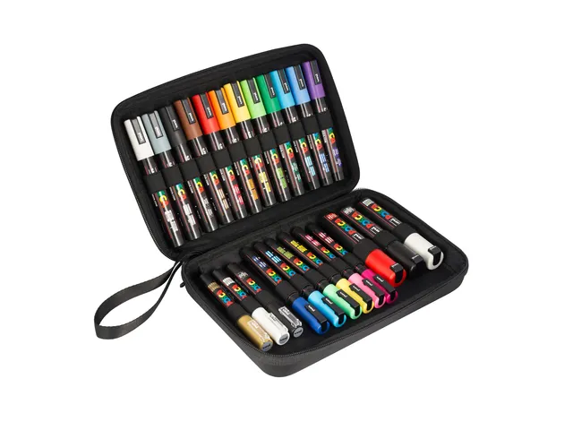 Paintmarker Uni POSCA assorti koffer à 24 stuks