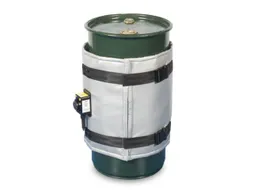 Verwarmingsmantel,V. 60L Vat,Buiten Glasvezel/Silicone,Zilverkleurig