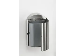 Wandafvalbak RVS 50 liter HxB 790x480mm binnenbak verzinkt - 5
