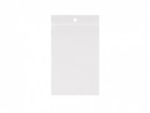 Gripsealzak 350x450mm Transparant 50 micron ldpe 5mm ophanggat