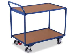 Tafelwagen 250kg 850x500mm 2 Etages Ral5010 Houten Plaat