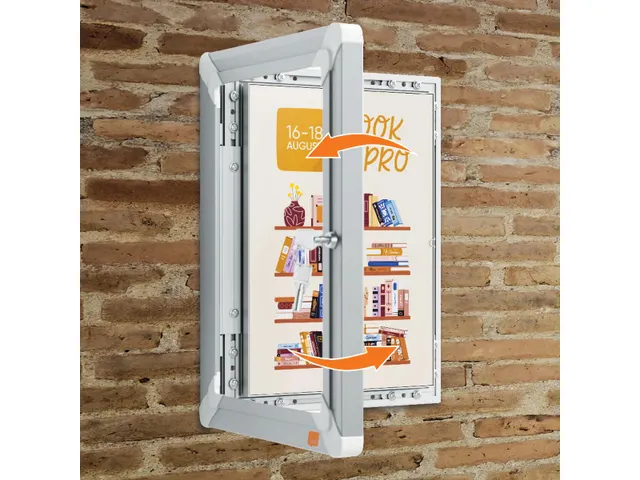clicklijst Premium Plus, en aluminium, verrouillable, ft A4