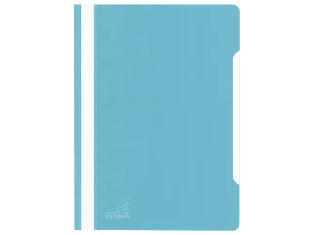 Snelhechtermap Kangaro A4 PP turquoise krimp a 25 stuks