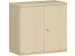 Armoire De Bureau,Finition Corps Gris Cliar,Finition Face Avant Noyer