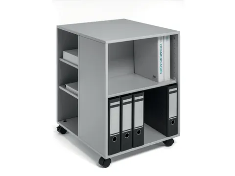 bijzetkast,HxBxD 748x528x592mm,grijs,6niveaus,2 OH